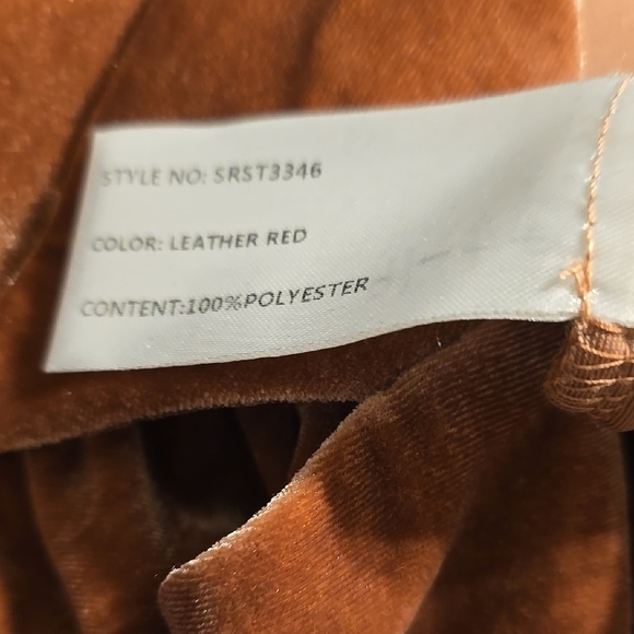 NWT Sophie Rue Leather Red Velvet Blazer Jacket – Size XS - Picture 6 of 11